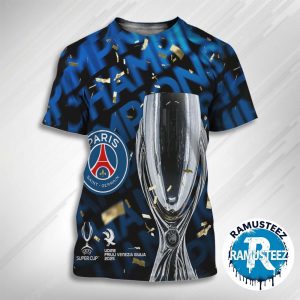 Paris Saint Germain Beat To Tottenham Achieved New Champions UEFA Super Cup 2025 All Over Print Shirt