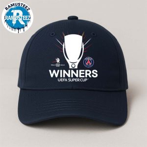 Paris Saint Germain Winners 2025 Graphic UEFA Super Cup Champions 2025 Classic Cap Snapback Hat