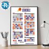 Philadelphia 76ers 2025-26 Regular Season NBA Schedule Home Decor Poster Canvas