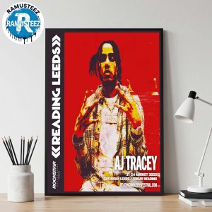 Reading And Leeds Festival 2025 AJ Tracey Poster For England Friday Reading And Saturday Leeds On August 21 To August 24 Wall Decor Poster Canvas