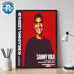 Reading And Leeds Festival 2025 Poster For Sammy Virji In England Friday Reading And Saturday Leeds On August 21 To August 24 Poster Canvas