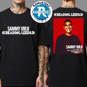 Reading And Leeds Festival 2025 Poster For Sammy Virji In England Friday Reading And Saturday Leeds On August 21 To August 24 Two Sided Print Unisex T-Shirt