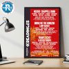 Reading And Leeds Festival 2025 Poster For Leeds Festival Full Lineup On August 21 To August 24 Bramham Park In Leeds England Poster Canvas