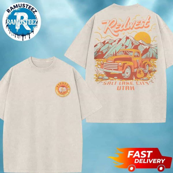 Redwest Country Music Festival 2025 Collection Scenic Drive Tee On October 10-12 2025 At Utah State Fairpark In Salt Lake City Utah Washed T-Shirt