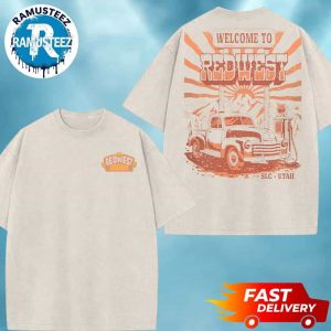 Redwest Country Music Festival 2025 Event Gas Pump Tee SLC Utah At Utah State Fairpark On October 10-12 2025 Apricot Washed T-Shirt