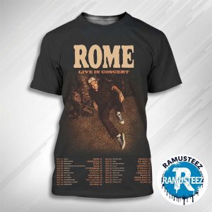 Rome Ramirez Live In Concert 2025 Tour Dates List Kick Off On September 17th At Club LA In Destin FL All Over Print T-Shirt