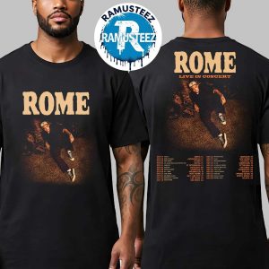 Rome Ramirez Live In Concert 2025 Tour Dates List Kick Off On September 17th At Club LA In Destin FL Unisex Two Sided Print T-Shirt