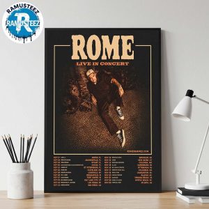Rome Ramirez Live In Concert 2025 Tour Dates List Kick Off On September 17th At Club LA In Destin FL Wall Decor Poster Canvas