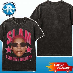 SLAM Courtney Williams Heavy Tee Cover The StudBudz SLAM 258 Black Washed T-Shirt