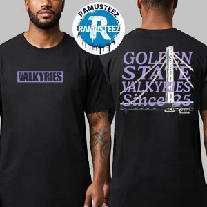 SLAM Cover Golden State Valkyries Since 25 Heavy Tee Black Two Sided Print Unisex T-Shirt
