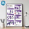 San Antonio Spurs 2025-26 Regular Season NBA Schedule Wall Decor Poster Canvas