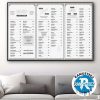 Toronto Raptors 2025-26 Regular Season NBA Schedule Wall Decor Poster Canvas