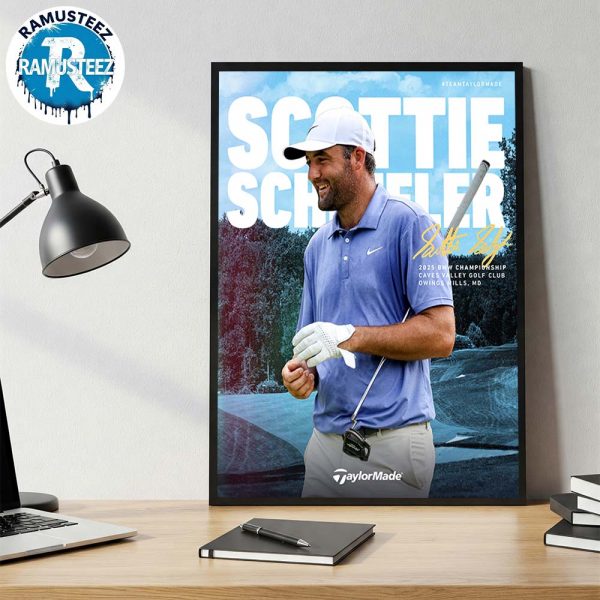 Scottie Scheffler Claimed Fifth PGA Tour Win During The Final Round Of The BMW Championship 2025 Wall Decor Poster Canvas