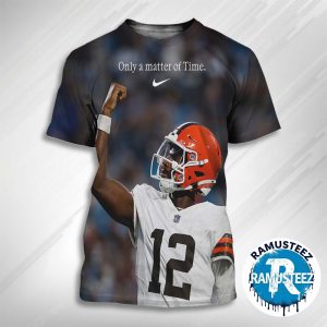Shedeur Sanders Only A Matter Of Time x Nike Shedeur Sanders When You Get Your Opportunity Create Your Next One All Over Print T-Shirt