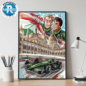Stake F1 Team Kick Sauber 2025 Hungarian Grand Prix Posters At The Hungaroring In Budapest On August 1-3 2025 Home Decor Poster Canvas