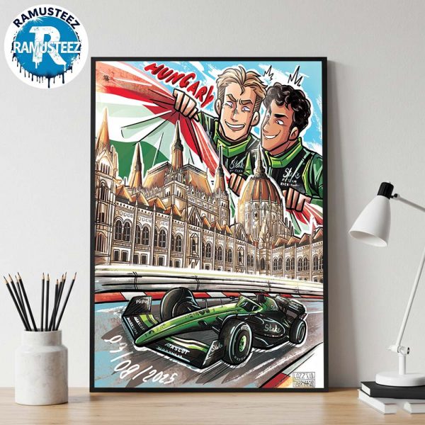 Stake F1 Team Kick Sauber 2025 Hungarian Grand Prix Posters At The Hungaroring In Budapest On August 1-3 2025 Home Decor Poster Canvas