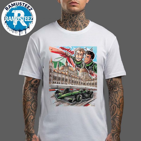 Stake F1 Team Kick Sauber 2025 Hungarian Grand Prix Posters At The Hungaroring In Budapest On August 1-3 2025 Unisex T-Shirt