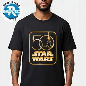 Star Wars Logo For Celebrate 50 Years Of A Galaxy Far A New Hope Returns To Theaters April 2027 Vintage T-Shirt