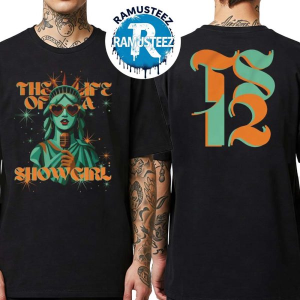 Taylor Swift TS12 The Life Of A Showgirl 12th Studio Album Exclusive Tee Out October 3 2025 Unisex T-Shirt