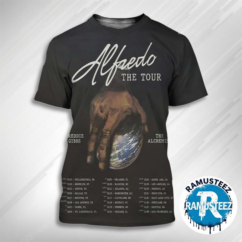 The Alchemist Alfredo The Tour 2025 Dates List Kick Off In Philadelphia PA On September 20th All Over Print T Shirt