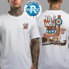 The Who The Song Is Over Tour Poster Map Map Showing The North American Farewell Tour 2025 Cities List Two Sided Print Unisex T-Shirt