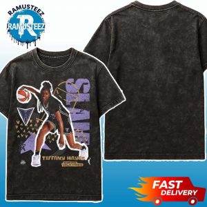 Tiffany Hayes Team Golden State Valkyries WSLAM Digital Cover Tee Black Washed T-Shirt