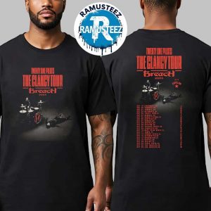 Twenty One Pilots The Clancy Tour Breach 2025 Dates List For September And October Two Sided Print Unisex T-Shirt