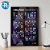 Washington Wizards 2025-26 Regular Season NBA Schedule Home Decor Poster Canvas