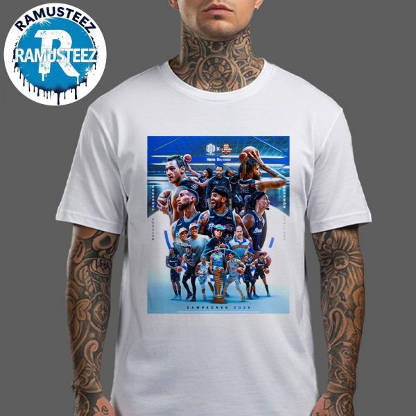 Vaqueros De Bayamon Haica Bayamon 17th De La Franquicia BSN Chapionship 2025 Campeones Unisex White T-Shirt