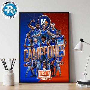 Vaqueros De Bayamon Son Los Campeones De 17th BSN 2025 Campeones Champion Wall Decor Poster Canvas