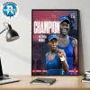 Congratulations Victoria Mboko New Canadian Supestar Achieved WTA 1000 Canadian Open Championship Home Decor Poster Canvas