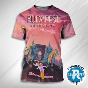 Visa Cash App RB F1 Team 2025 Hungarian Grand Prix Posters At The Hungaroring In Budapest On August 1-3 2025 All Over Print T-Shirt