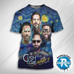 WWE Clash In Paris Fatal 4 Way The World Heavyweight Championship 2025 On Sunday August 31th All Over Print T-Shirt