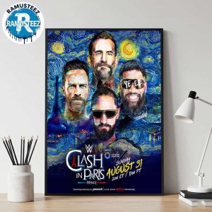 WWE Clash In Paris Fatal 4 Way The World Heavyweight Championship 2025 On Sunday August 31th Wall Decor Poster Canvas