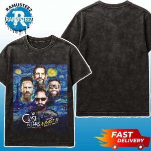 WWE On Sunday August 31th Clash In Paris France Fatal 4 Way The World Heavyweight Championship 2025 Washed T-Shirt