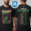 Wacken Open Air 2025 Desert Race Merchandise Tee Faster Harder Louder Two Sided Print Unisex T-Shirt