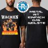 Wacken Open Air 2025 Tiny Planet Welcome To Planet Wacken Exclusive Tee Two Sided Print T-Shirt
