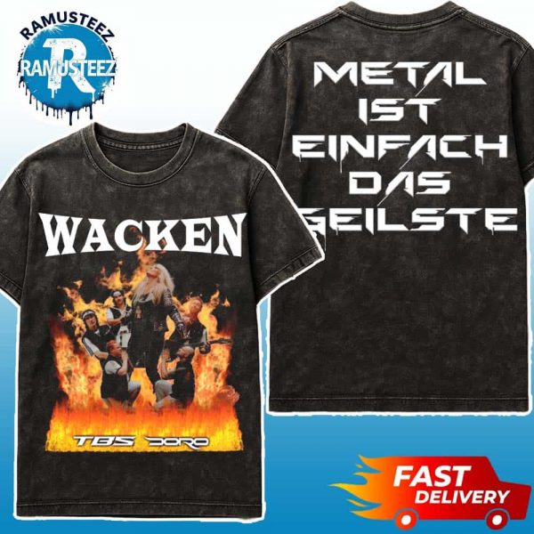 Wacken Open Air 2025 x TBS Metalist Einfach Das Geilste Exclusive Tee Two Sided Print Washed T-Shirt