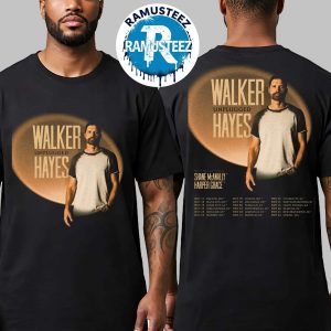 Walker Hayes Unplugged Tour 2025 Cities List Start In Duluth MN On October 17th With Shane Mcanally And Harper Grace Two Sided T-Shirt