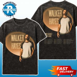 Walker Hayes Unplugged Tour 2025 Cities List Start In Duluth MN On October 17th With Shane Mcanally And Harper Grace Washed T-Shirt