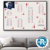 Washington Wizards Schedule Key Matchups Season NBA 2025-26 Wall Decor Poster Canvas