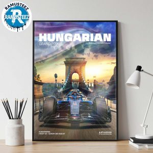 Williams Racing F1 Team 2025 Hungarian Grand Prix Posters At The Hungaroring In Budapest On August 1-3 2025 Wall Decor Poster Canvas