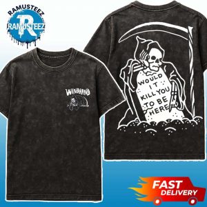 Windhand Collection Halcyon Zip Tee Two Sided Print Washed T-Shirt