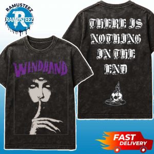 Windhand Merch Feather Tee There Is Nothing In The End Two Sided Print Washed T-Shirt