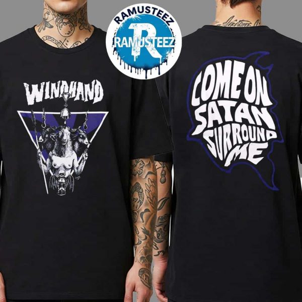 Windhand Merchandise Azima Tee Come On Satan Surround Me Two Sided Print T-Shirt