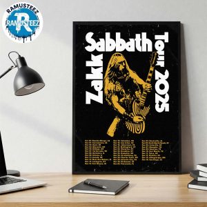 Zakk Sabbath Tour 2025 Dates List Kick Off On October 30 In Rancho Mirage CA Home Decor Poster Canvas